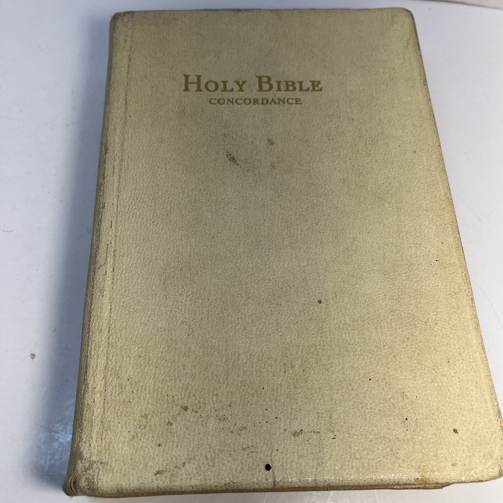 Holy Bible Concordance Red Letter Edition Illustrated KJV World Publish Distress